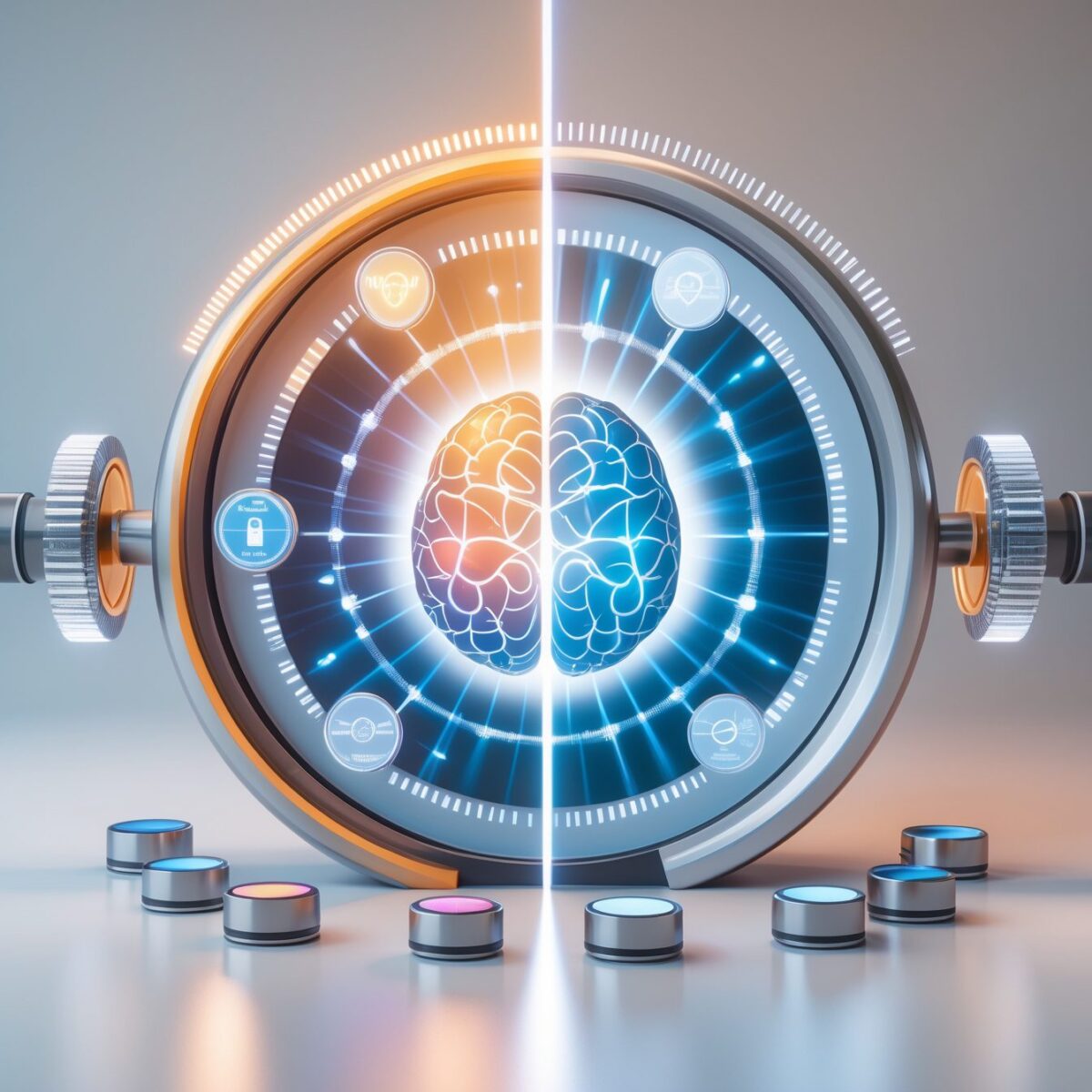 Scientific infographic illustrating natural body frequencies including heartbeat, brainwaves, Earth's Schumann resonance, and cellular vibrations with corresponding external frequency sources
