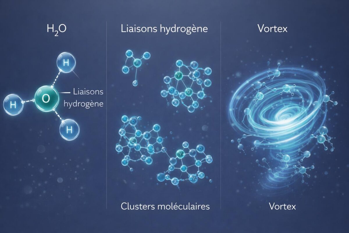 Structuration de l'eau : analyse scientifique distinguant mythes marketing et faits prouvés