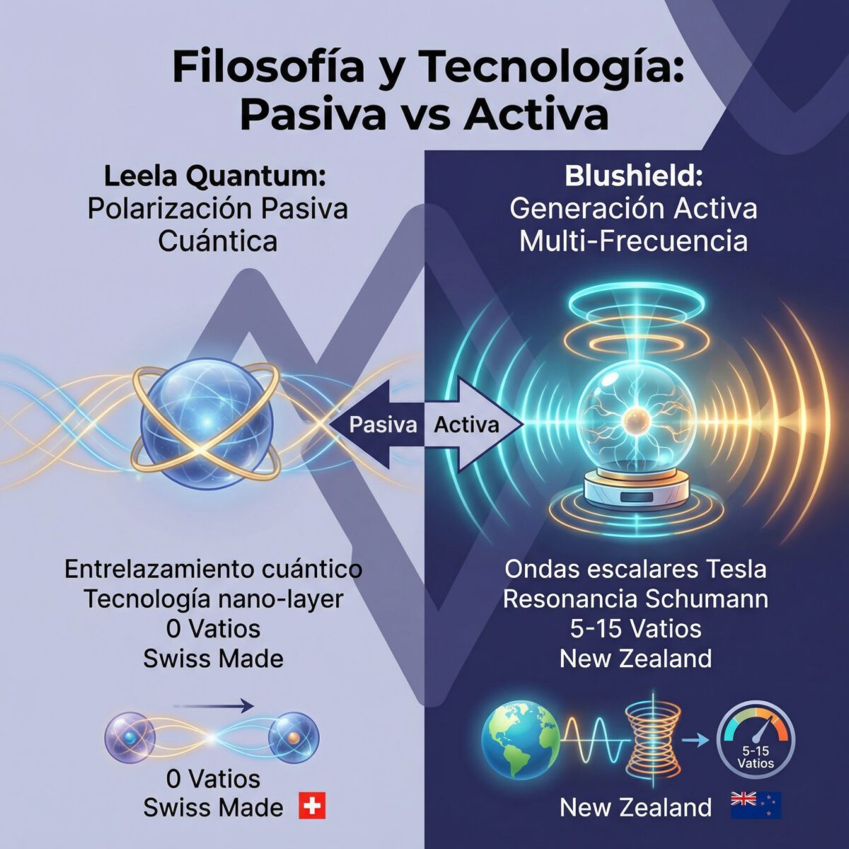 Comparación filosofías tecnológicas Leela vs Blushield