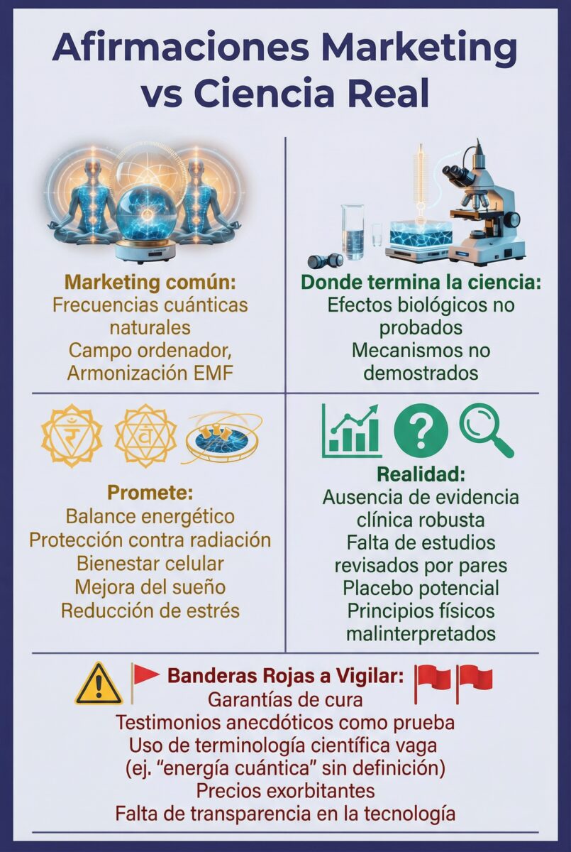 Energía cuántica: afirmaciones marketing vs ciencia