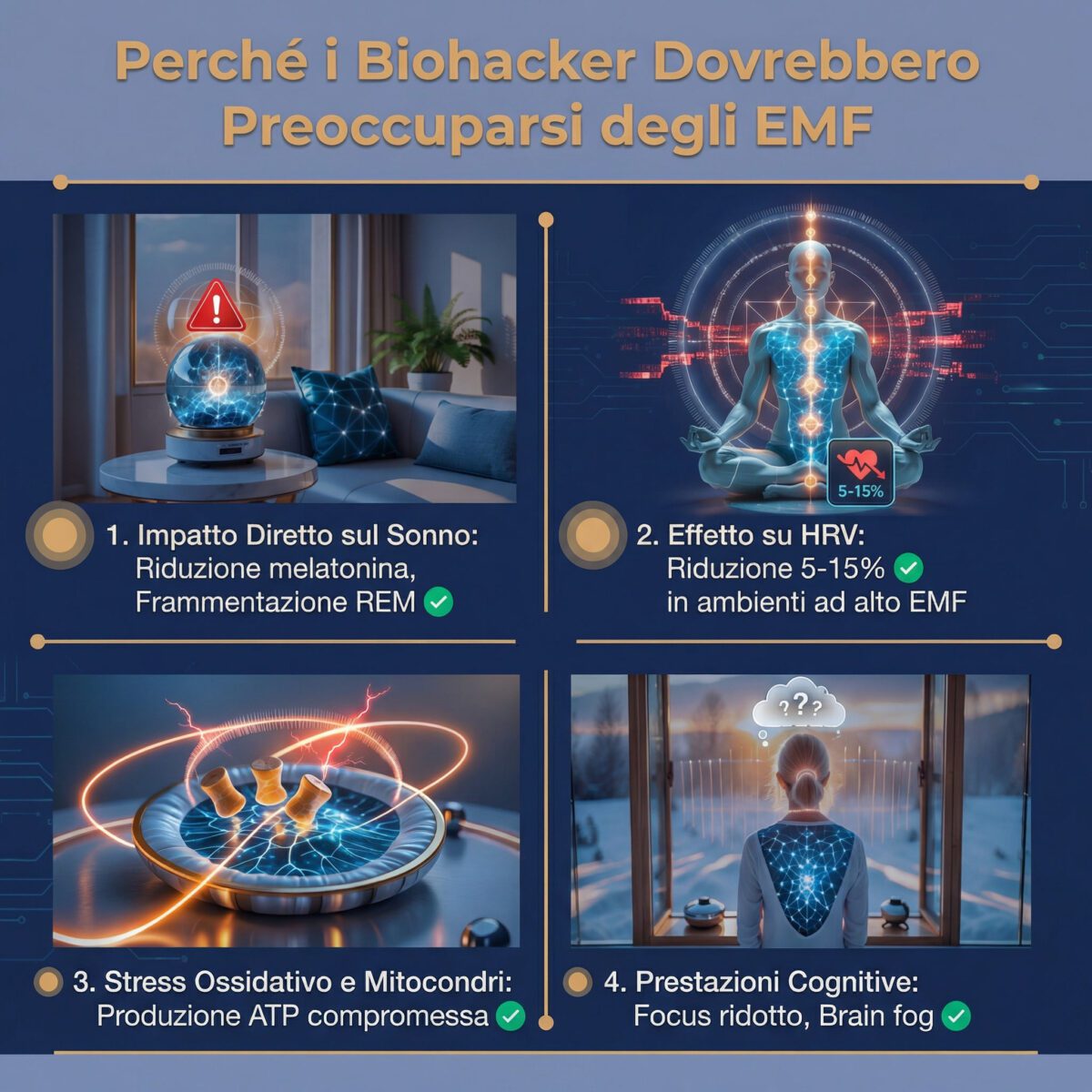 4 ragioni perché biohacker devono preoccuparsi degli EMF