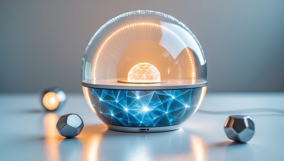 Somavedic Medic Uran dispositivo con LED verde sobre fondo blanco - análisis completo 2026