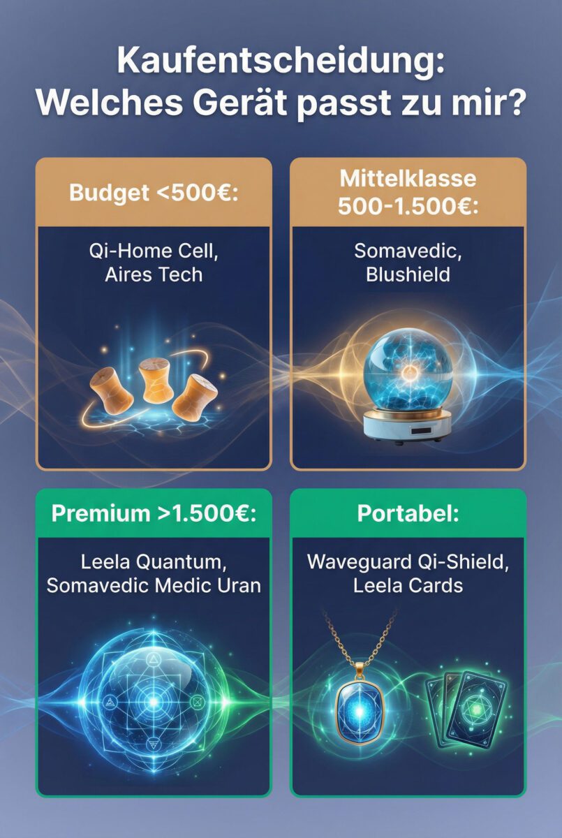 Kaufberatung EMF-Schutzgeräte: Budget und Empfehlungen