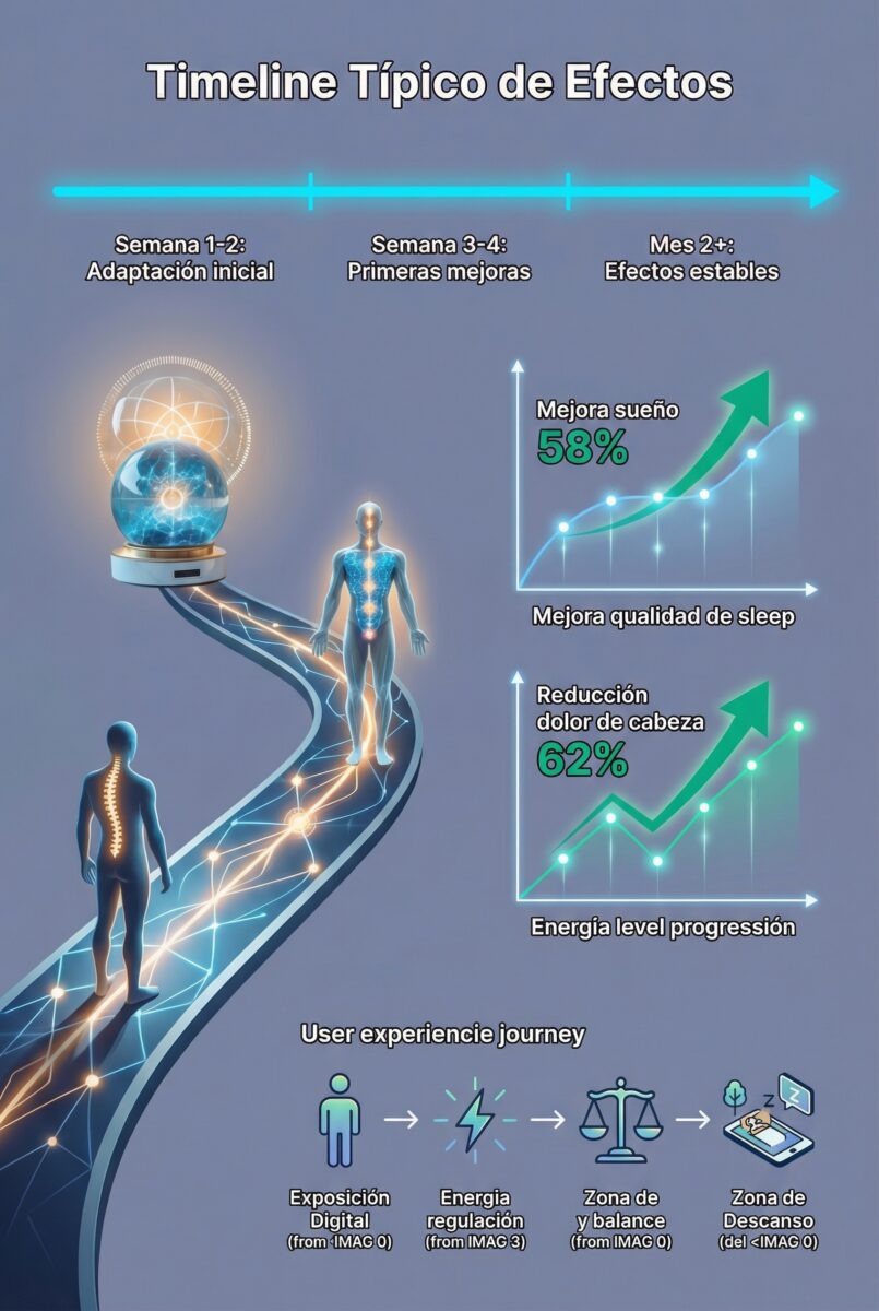 Timeline efectos Waveguard Qi-Shield: adaptación y mejoras