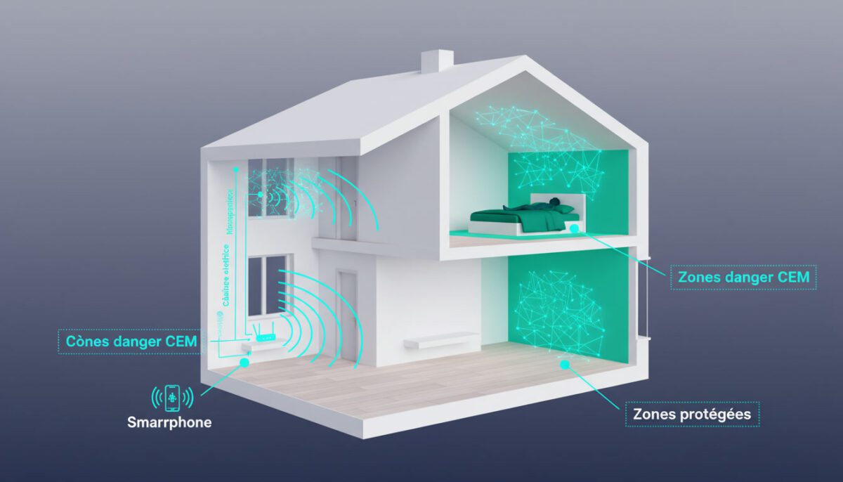Guide protection CEM à la maison : 5 étapes pratiques pour réduire exposition rayonnements électromagnétiques
