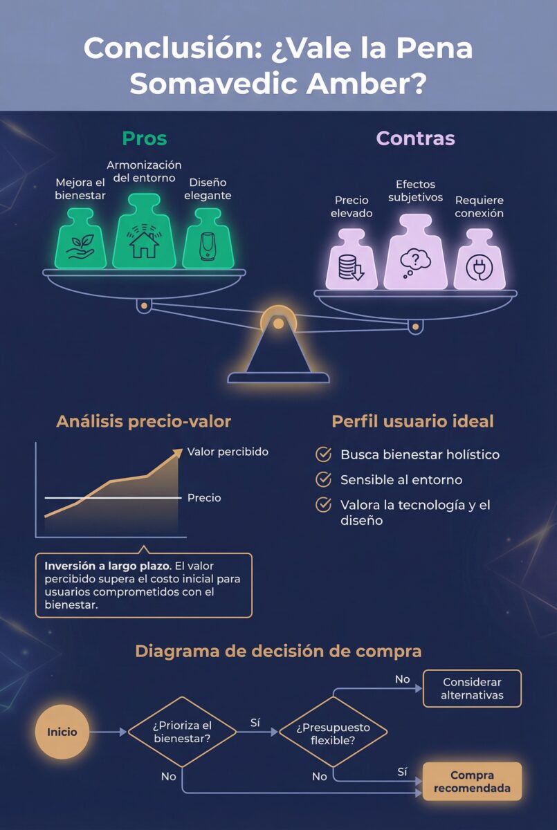 Conclusión: ¿vale la pena Somavedic Amber? Análisis pros y contras