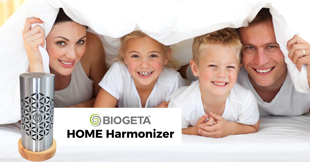 Biogeta Home Harmonizer setup in bedroom for sleep optimization