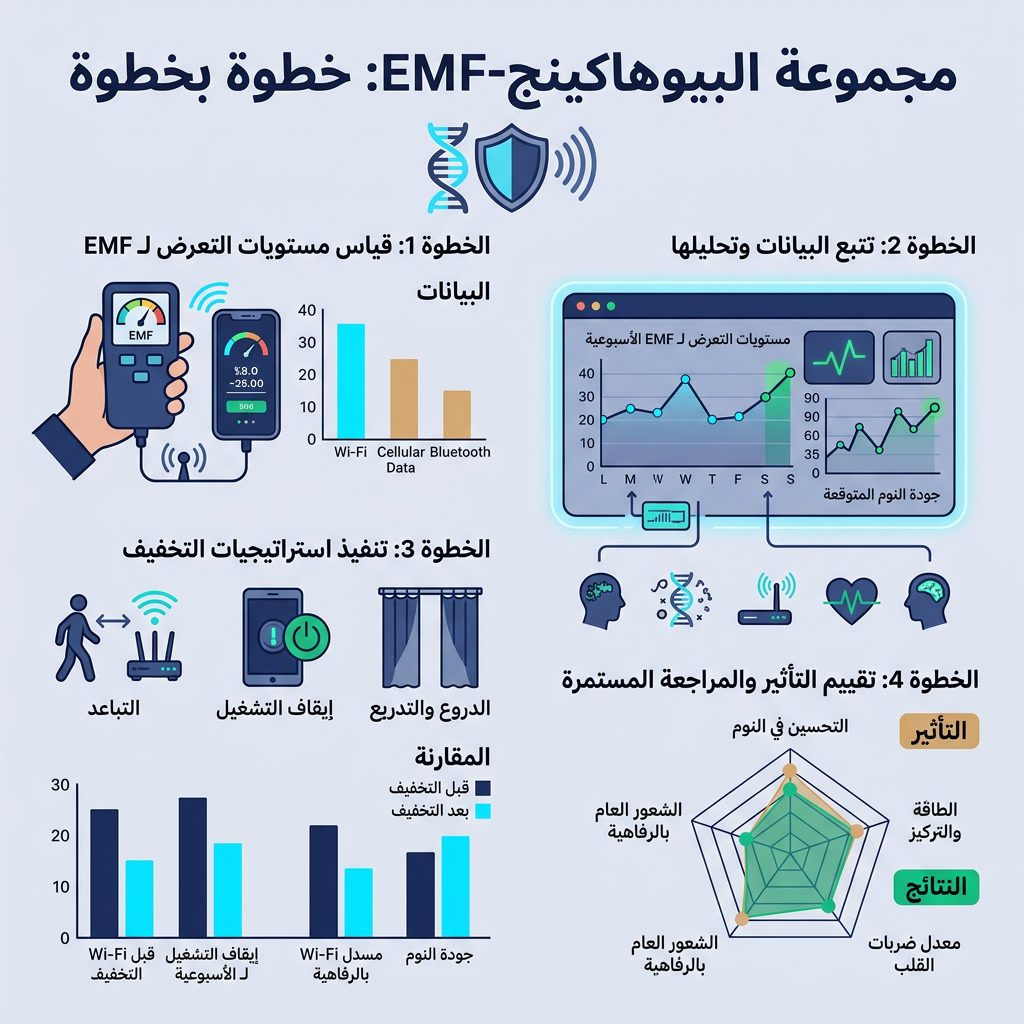 البيوهاكينج مع الحماية من المجالات الكهرومغناطيسية: دليل للمبتدئين - مجموعة البيوهاكينج-EMF: خطوة بخطوة