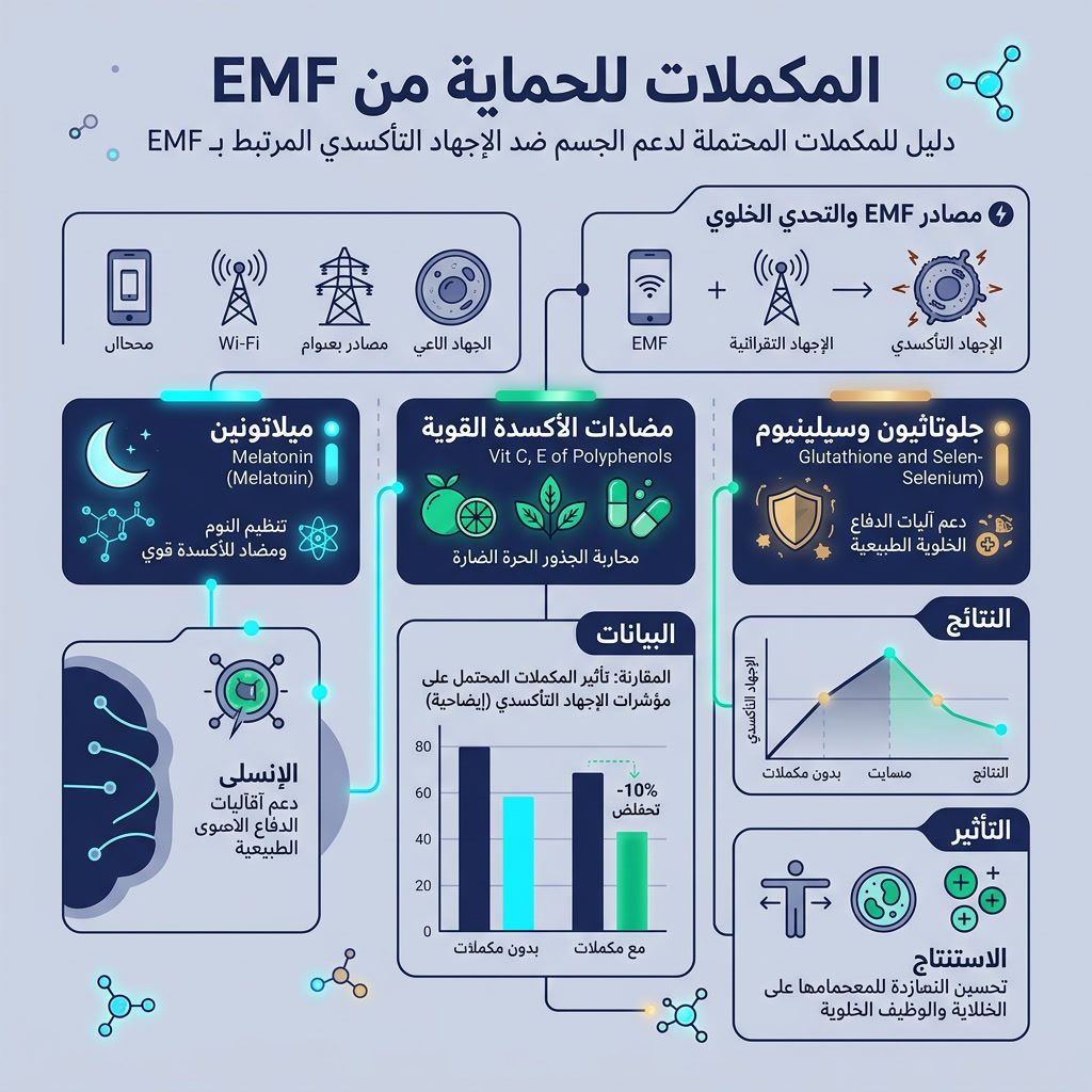 البيوهاكينج مع الحماية من المجالات الكهرومغناطيسية: دليل للمبتدئين - المكملات للحماية من EMF