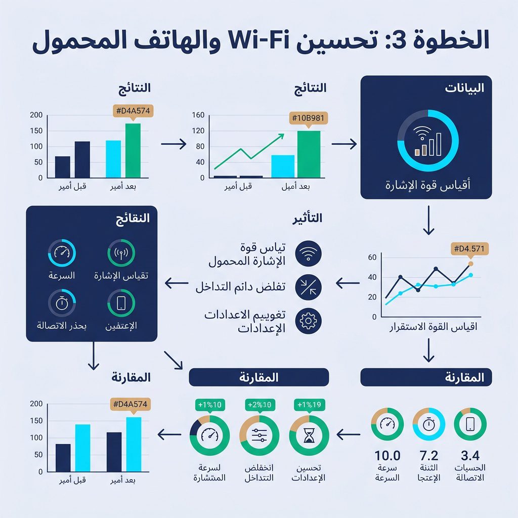 حماية من المجالات الكهرومغناطيسية في المنزل: 5 خطوات عملية (2026) - الخطوة 3: تحسين Wi-Fi والهاتف المحمول