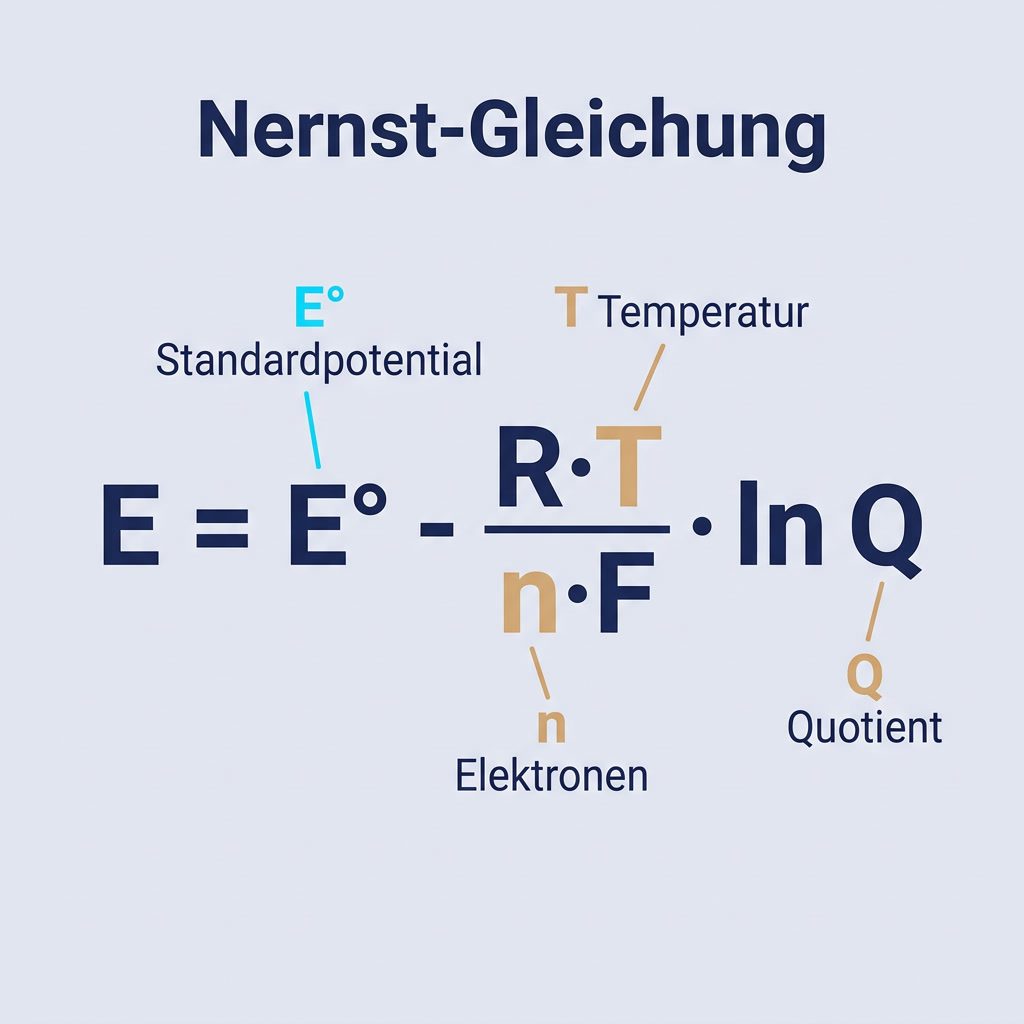 Nernst-Gleichung einfach erklärt: Formel & Beispiele (2026) – Infografik 1