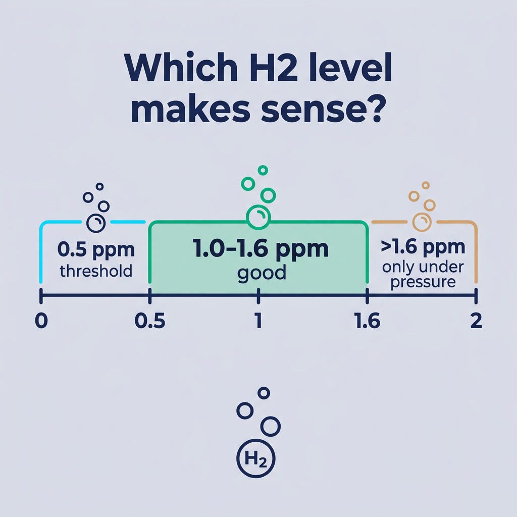 Hydrogen Water: Benefits, Evidence & ppm Levels (2026) – infographic 2