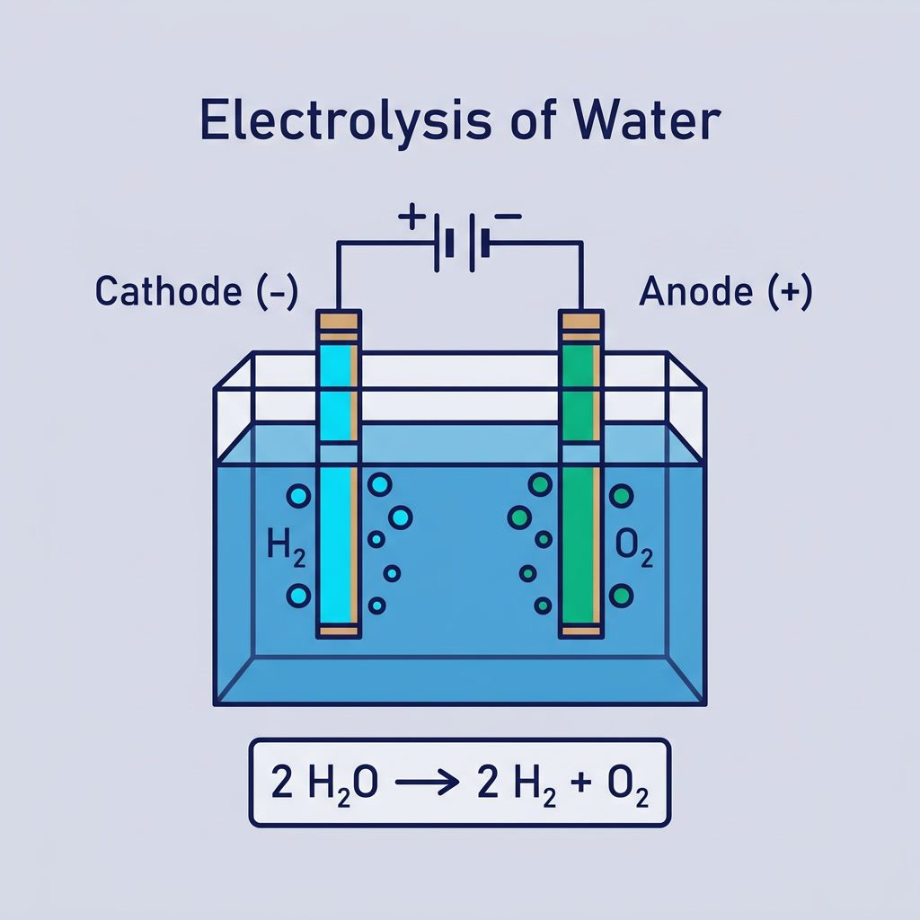 Electrolysis of Water: Process, Equation & Uses (2026) – infographic 1