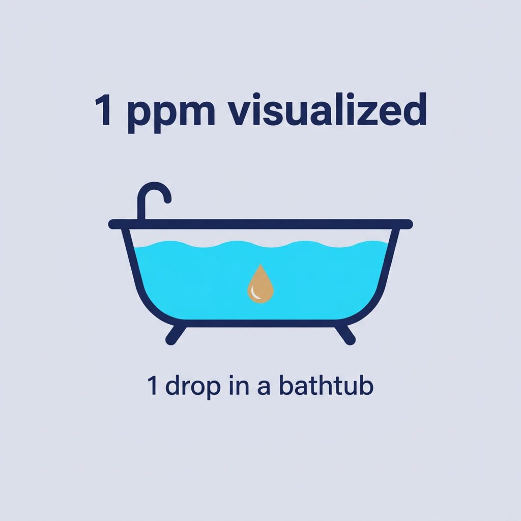 ppm Value Explained: Meaning & Conversion (2026) – infographic 2