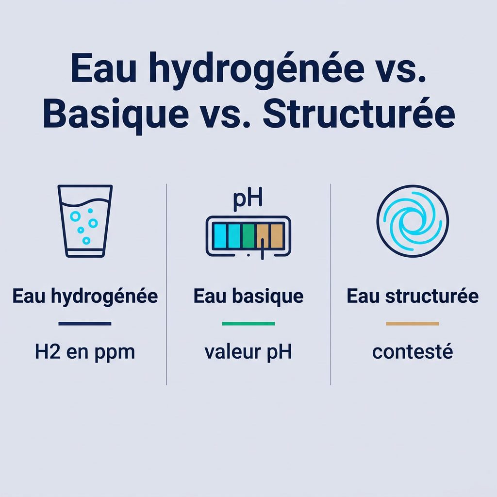 Eau hydrogénée : effets, études et niveaux de ppm (2026) – infographie 1