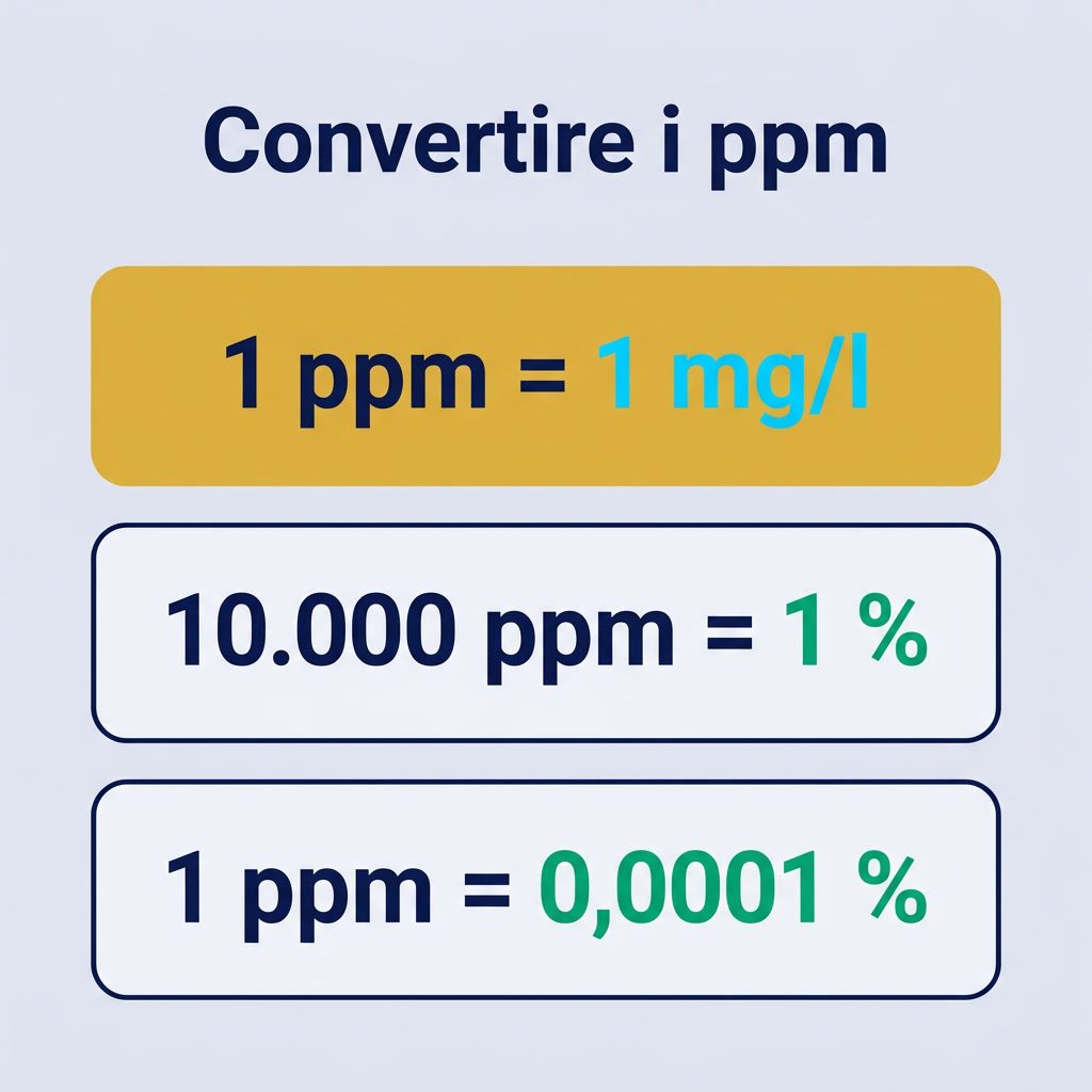 Valore ppm spiegato: significato e conversione (2026) – infografica 1