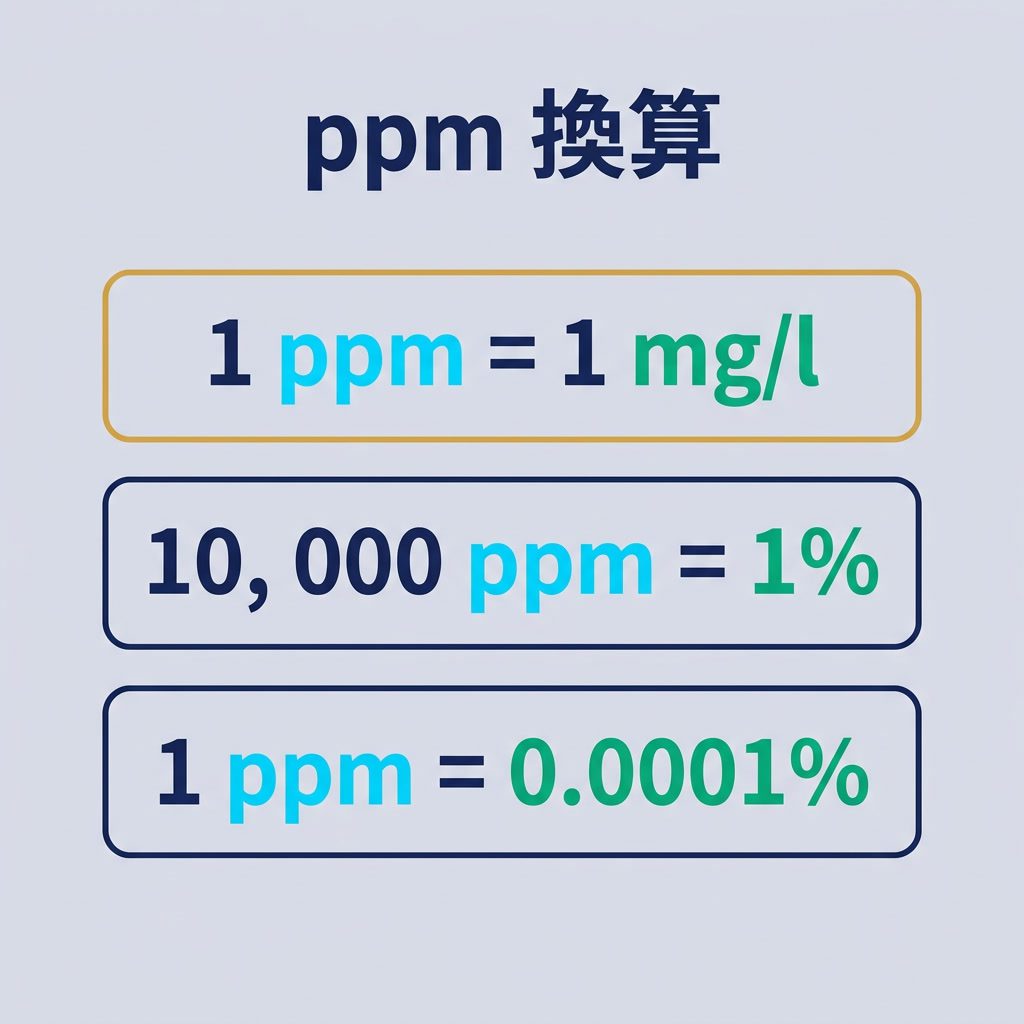 ppmとは:意味と換算をやさしく解説(2026) – インフォグラフィック 1