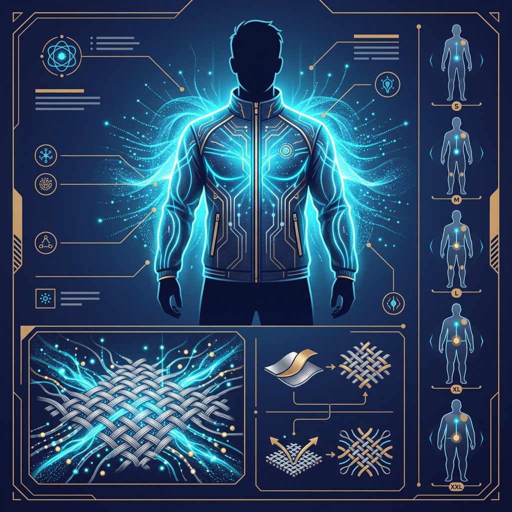 Leela H.E.A.L.360 Men's Down Jacket — technology infographic