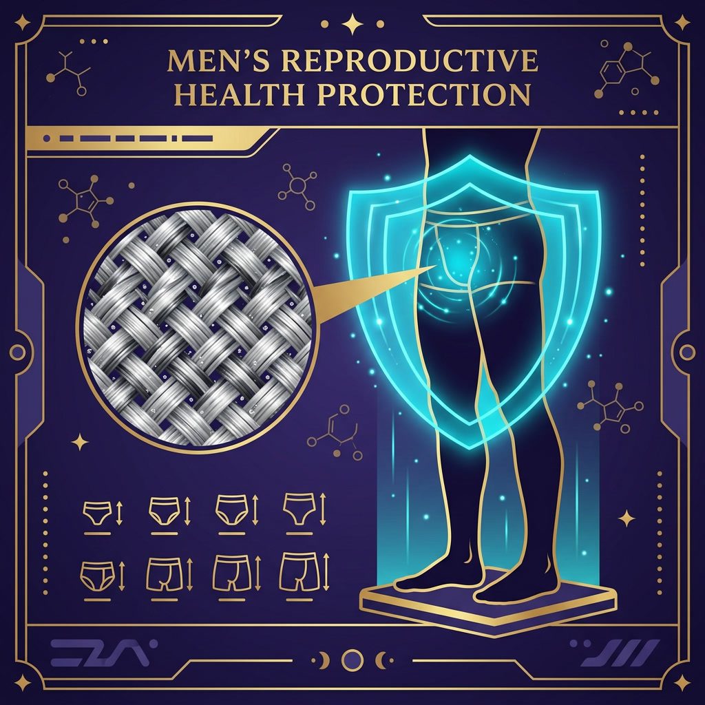 Infographic: How H.E.A.L.360™ Men's Underwear silver-thread shielding and quantum frequency work