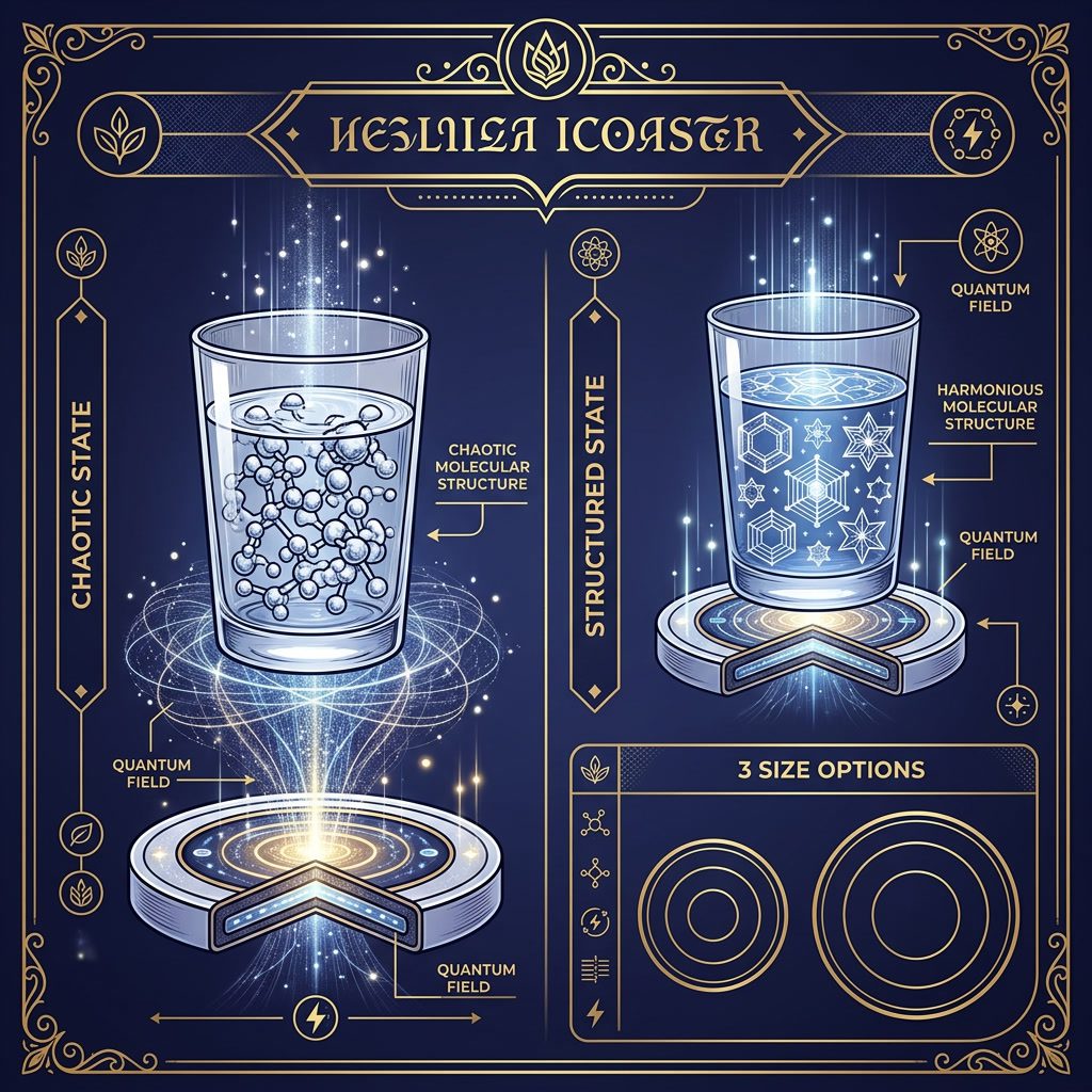 Coaster Infographic — Cross-section of charging through glass base